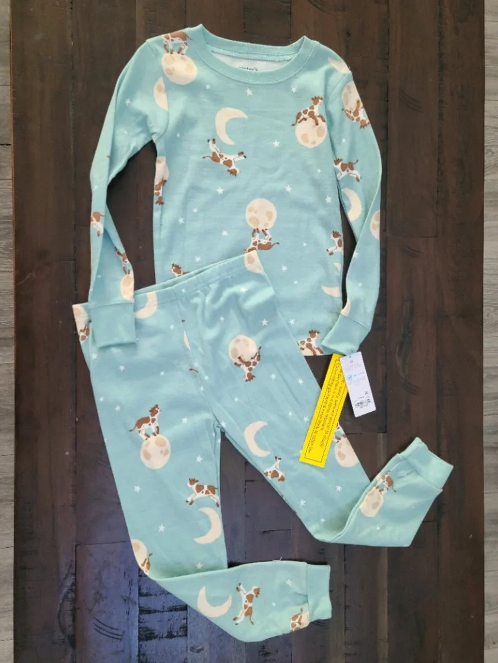 Carters Cow Moon Pajama Set